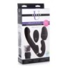 Vibrador Swirl sin correas con arnés - Negro