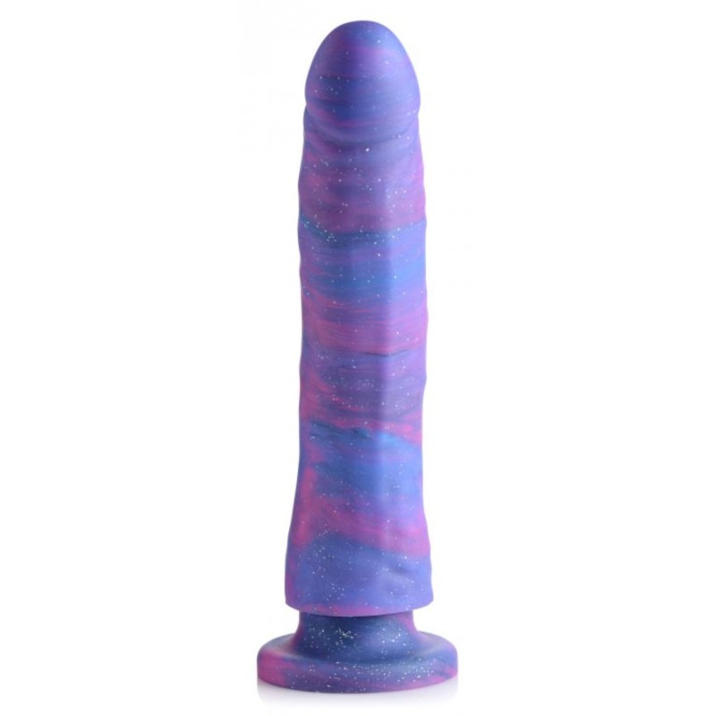 Silikónové dildo Magic Stick s trblietkami - 24 cm