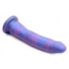 Dildo din silicon Magic Stick cu sclipici - 24 cm