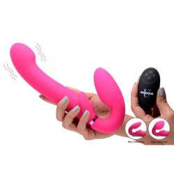 G-Punkt Vibrator, vibrationsfähig, ohne Bänder, mit Fernbedienung - Rosa
