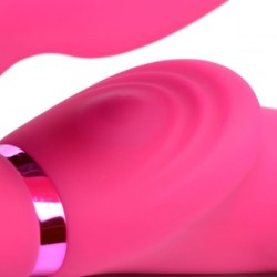G-Pulse Vibrating Strapless Vibrator with Remote Control - Pink