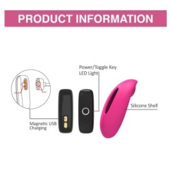 Vibrator za hlačke, upravljan z aplikacijo Candy - Roza