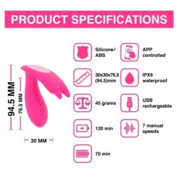 Divu Eidolon Portatīvais Viedais Vibrators ar Dubultu Motoru