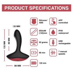 Vibrator pentru prostată Solstice controlat prin aplicație