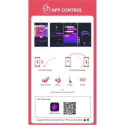 Vibrerande ägg fjärrstyrt via app Vini - Rosa/Vit