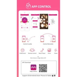 Uovo Vibrante Controllato da App Vini - Rosa/Bianco