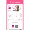 Vibrerande ägg fjärrstyrt via app Vini - Rosa/Vit