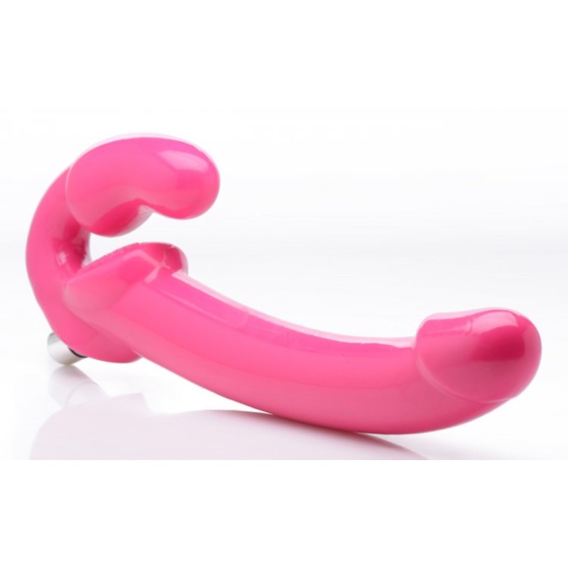 Revolver Vibrator Strapless Strap-On XXL - Pink