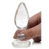 Medium Glød-i-mørket Glas Anale Plug