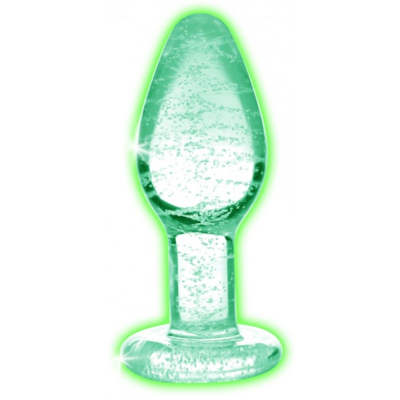 Plug Anal en Verre Grand Luminescent dans l'Obscurité