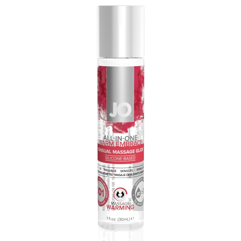 System JO - Lubricant de Massatge Tot en U - Escalfament i Base de Silicona