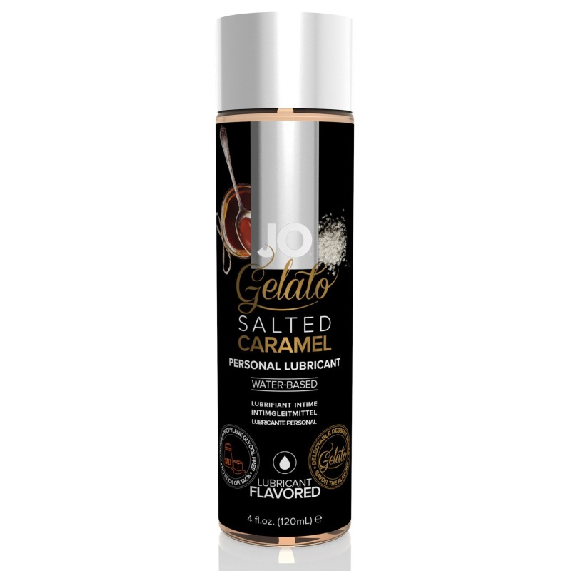 System JO - vandens pagrindo lubrikantas Gelato Sūdytos Karamelės skonio - 120 ml