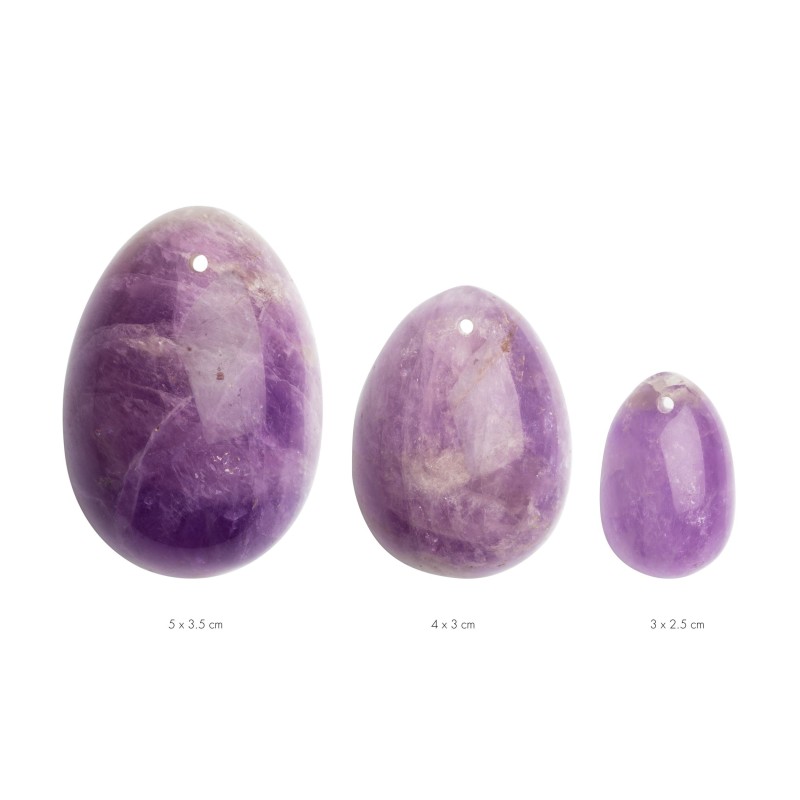 La Gemmes - Yoni Ei Set, 3-teilig - Amethyst