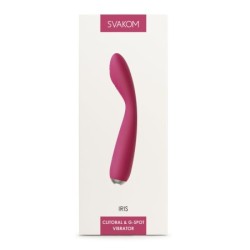 Svakom - Vibrador de Punt G i Clítoris Iris - Vermell Pruna