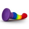 Pride Silicone Dildo with Suction Cup - Freedom