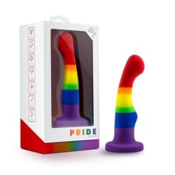 Silikonski dildo Pride s priseskom - Svoboda