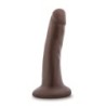 Realistické dildo s přísavkou 14 cm - Chocolate