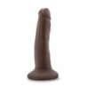 Gode réaliste avec ventouse 14 cm - Chocolat
