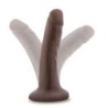 Realistischer Dildo mit Saugnapf 14 cm - Chocolate