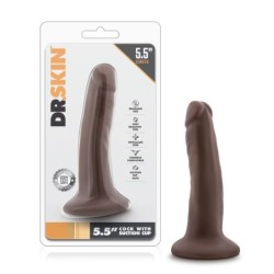 Dildo realist cu ventuză 14 cm - Ciocolată
