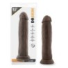 Dildo realistico con ventosa da 24 cm - Cioccolato