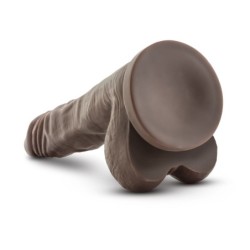 Dildo Realista com Ventosa 21.5 cm - Chocolate