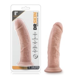 Realistični dildo s priseskom 20 cm - Vanilija