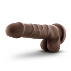 Realistlik dildo iminapaga 19.68 cm - Chocolate