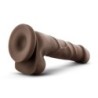 Realistické dildo s prísavkou 19.68 cm - Chocolate
