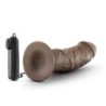 Dr. Joe Vibrator med sugpropp 8'' - Choklad