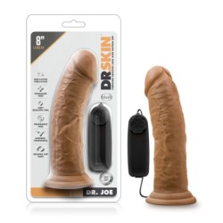 Dr. Joe 8'' Suction Cup Vibrator - Mocha