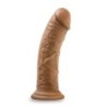 Realistischer Dildo mit Saugnapf 8'' - Mocha