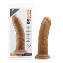 Realistischer Dildo mit Saugnapf 8'' - Mocha
