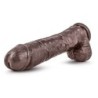 Dildo Mr. Savage med sugpropp 29 cm - Choklad