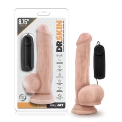 Dr. Jay Vibrator met zuignap 22,2 cm - Vanille