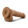 Realistisk Dildo med Sugekop 19.68 cm - Mocha