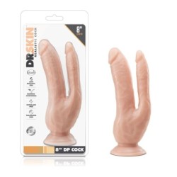 Dvojni Dildo 21.6 cm - Vanilija