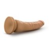 Realistični dildo s vakuumskom čašom od 21,5 cm - Mocha