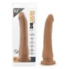 Realistiškas dildo su siurbtuku, 21,5 cm - Mocha