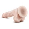 21,6 cm:n realistinen dildo imukupilla - Beige