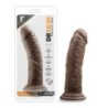 Dildo Realista com Ventosa 20 cm - Chocolate