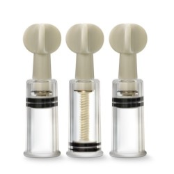 Draaiende Zuignappen voor Clitoris en Tepels - Set van 3 - Transparant