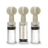 Rotating Suction Cups for Clitoris and Nipples - Set of 3 - Transparent