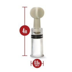 Roterande Sugkoppar för Klitoris och Bröstvårtor - Set om 3 - Transparenta