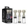 Rotating Suction Cups for Clitoris and Nipples - Set of 3 - Transparent