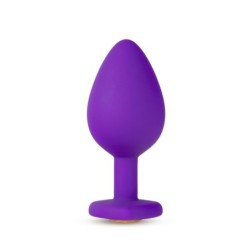 Kamštelis su brangakmeniais, vidutinis - violetinis