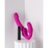 Estella Strapless Strap-on vibraator - Roosa
