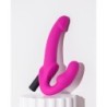 Estella Strapless Strap-on vibraator - Roosa