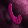 Estella Strapless Strap-on vibraator - Roosa
