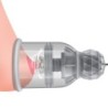 Vibrating and rotating nipple stimulators with suction
